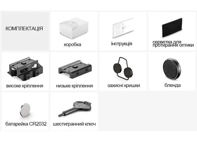 Приціл призматичний Hawke Prism Sight 1x15 сітка Speed Dot 3 MOA Фото 4